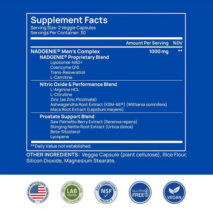Selerb NAD+ for Men – With Liposomal-NAD+