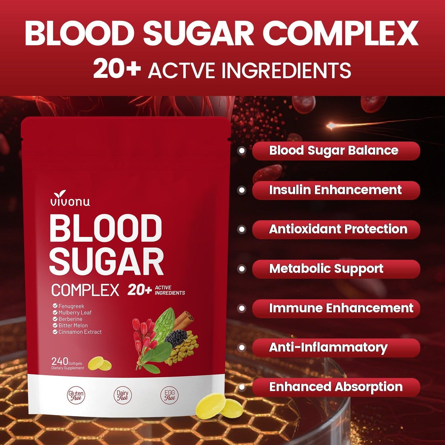 Blood Sugar Complex with 20 Herbs
