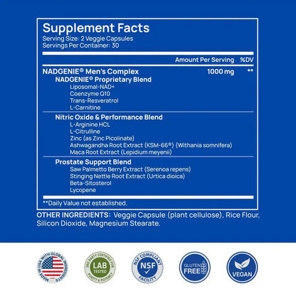 Selerb NAD+ for Men – With Liposomal-NAD+