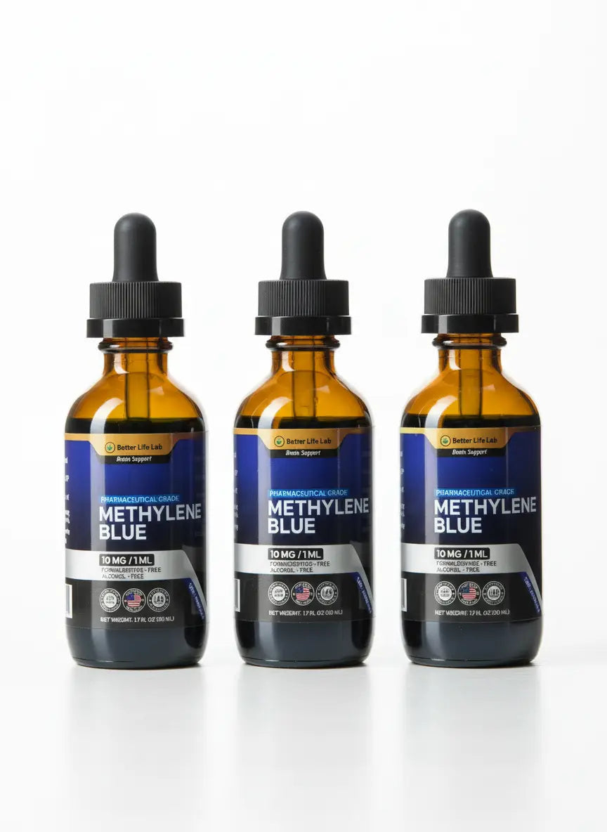Pharma-Grade Methylene Blue Tincture Supplements – Enhance Focus, Memory & Cognitive Energy