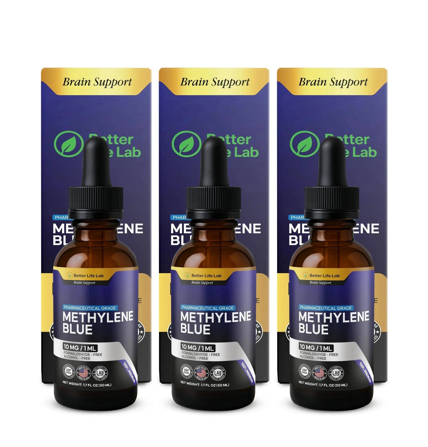 Pharma-Grade Methylene Blue Tincture Supplements – Enhance Focus, Memory & Cognitive Energy