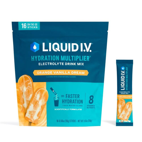 Hydration Multiplier - Lemon Lime | Orange Vanilla Dream Electrolyte Powder Drink Mix | 1 Pack (16 Servings)