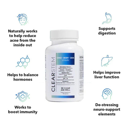 Vitamin Supplement – Hormonal Acne & Skin Balance Formula – 90 Capsules
