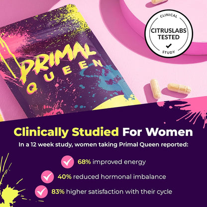 Primal Queen Female-Optimized Beef Organ Superfood Supplement - 100% Grass Fed, Pasture Raised Cattle - Balance Hormones, Energy