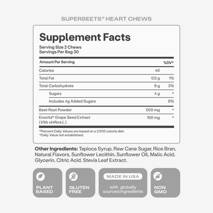 SuperBeets Heart Chews