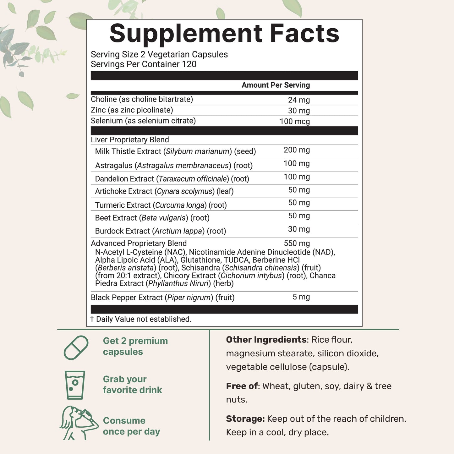 Micro Ingredients Liver Advanced+, 240 Veggie Capsules, 20-in-1 Advanced Support Complex