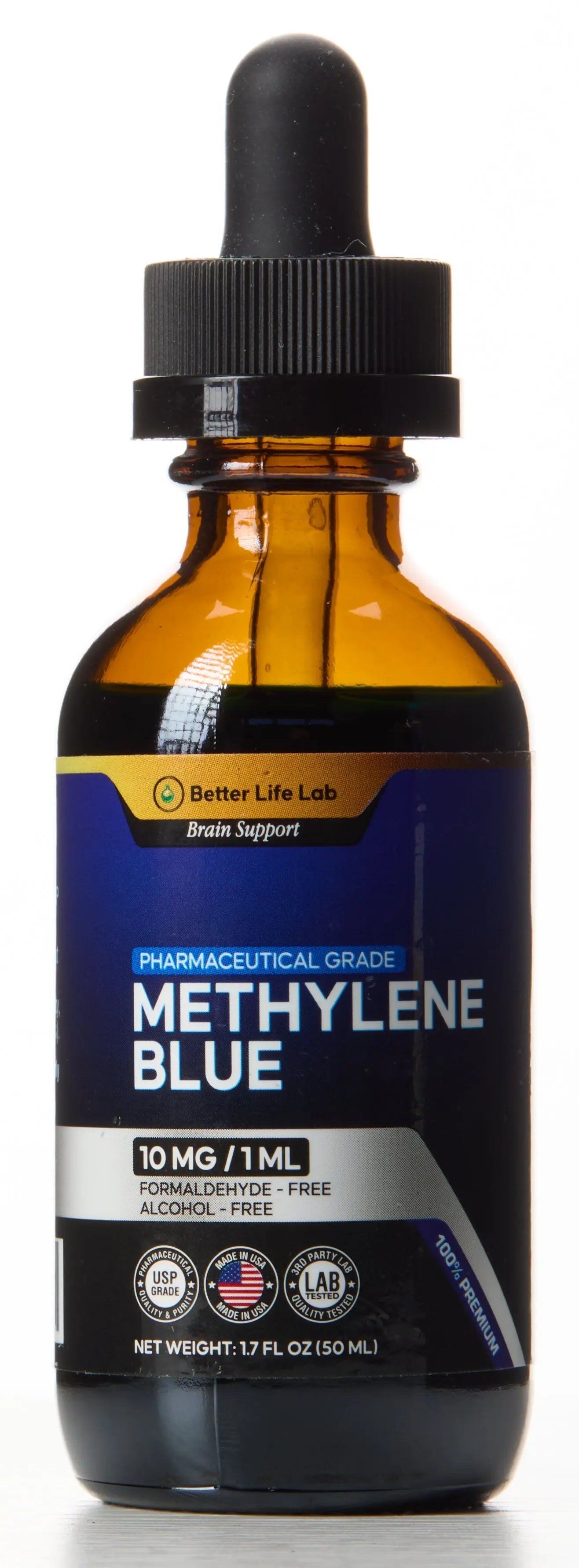 Pharma-Grade Methylene Blue Tincture Supplements – Enhance Focus, Memory & Cognitive Energy