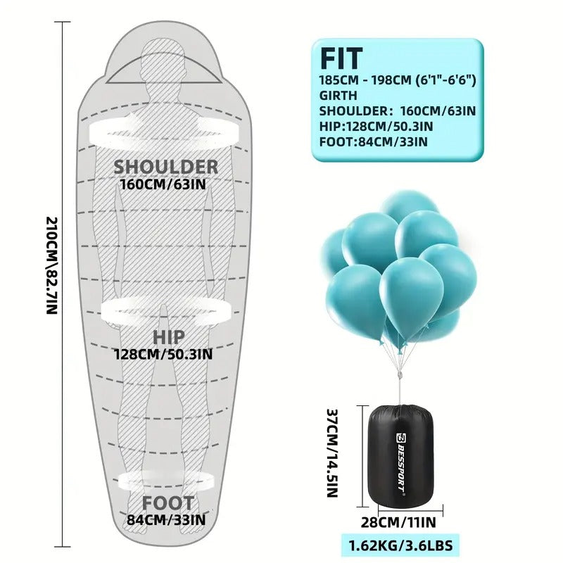 extreme 45 f sleeping bag for adults 3 4 season cold weather sleeping bag with high quality 240t