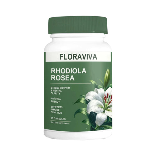 Rhodiola Rosea Capsules - Floravida for Energy, Focus, Mood - 60 Capsules*
