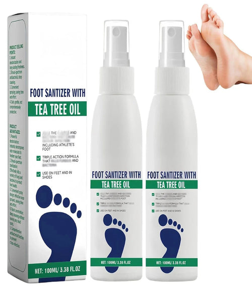 2pcs Ximonth Foot Sanitizer Spray with Tea Tree Oil, Tea Tree Oil Feet Spray