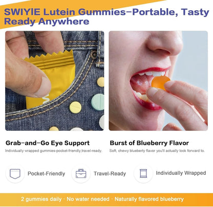 SWIYIE Lutein Gummies - Eye Health Support with Lutein & Zeaxanthin, 60 Gummies