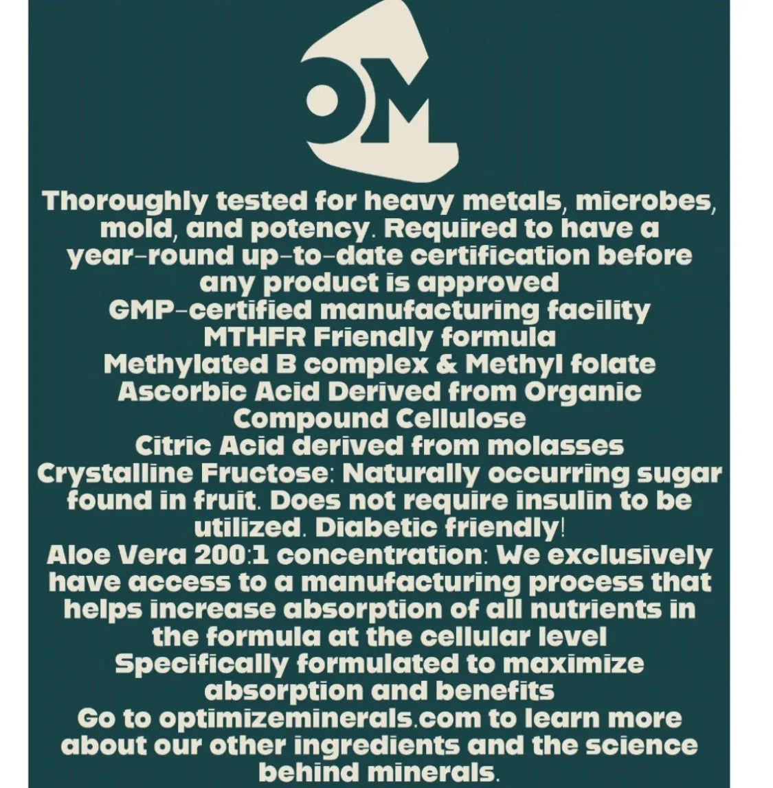 Optimize Minerals Multi - Mineral Daily Powder - Gluten Free, 30 Servings