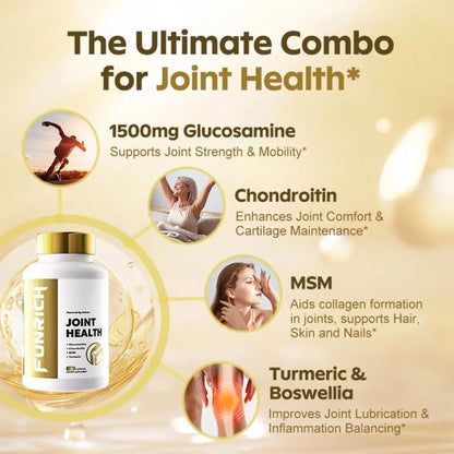 FUNRICH Joint Health Supplement – Glucosamine, Chondroitin, MSM & Turmeric