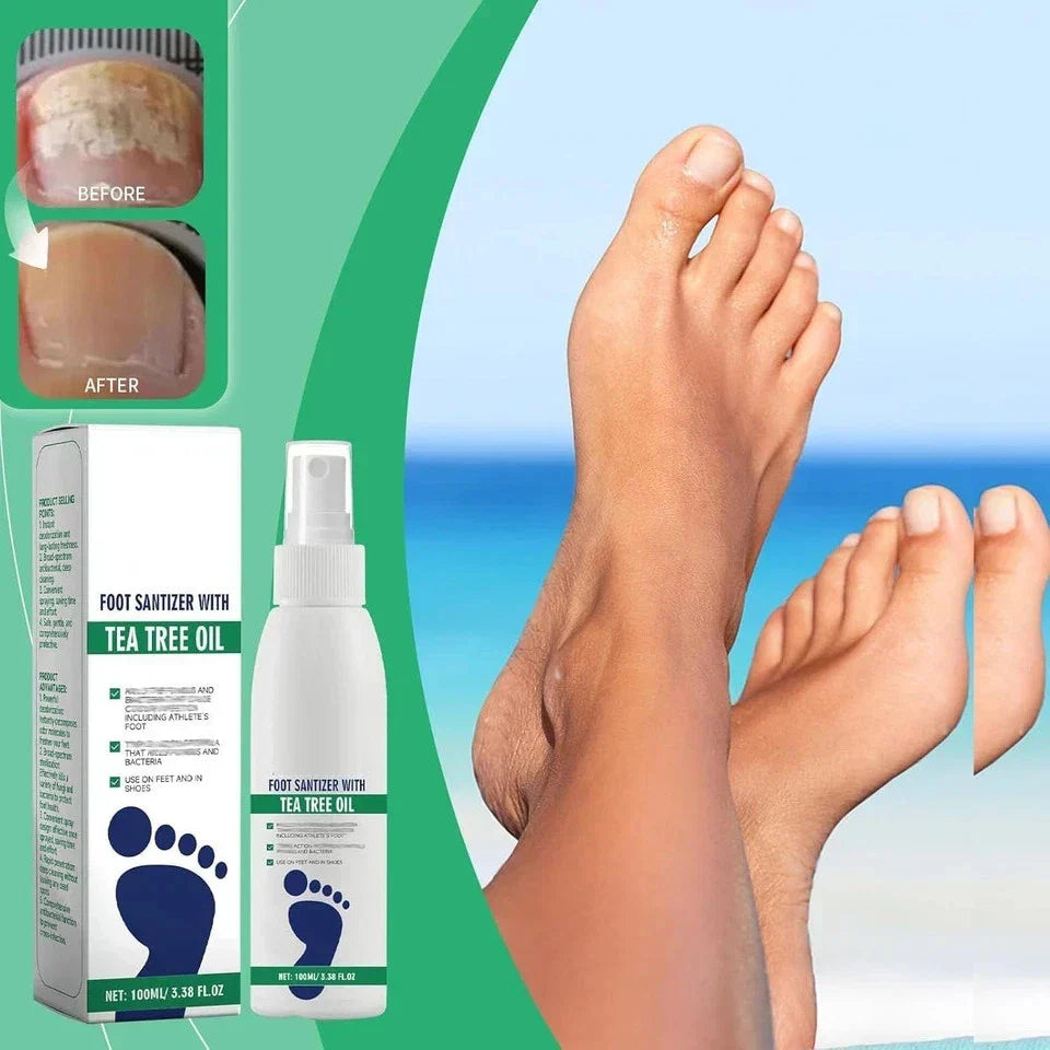 2pcs Ximonth Foot Sanitizer Spray with Tea Tree Oil, Tea Tree Oil Feet Spray
