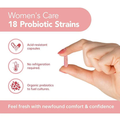 VIVONU Women's Probiotics - 18 Strains for Vaginal Health 60 Vegetarian Capsules