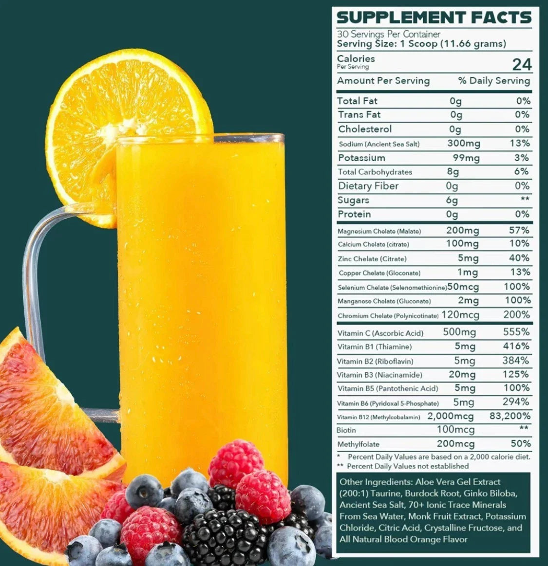 Optimize Minerals Multi - Mineral Daily Powder - Gluten Free, 30 Servings