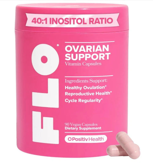 FLO Ovarian Support Vitamin 90 Vegan Capsules Dietary Supplement Hormone Balance