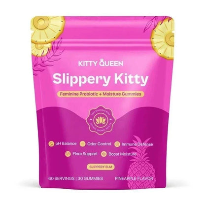 Kitty Queen Slippery Kitty – Feminine Probiotic + Moisture Gummies