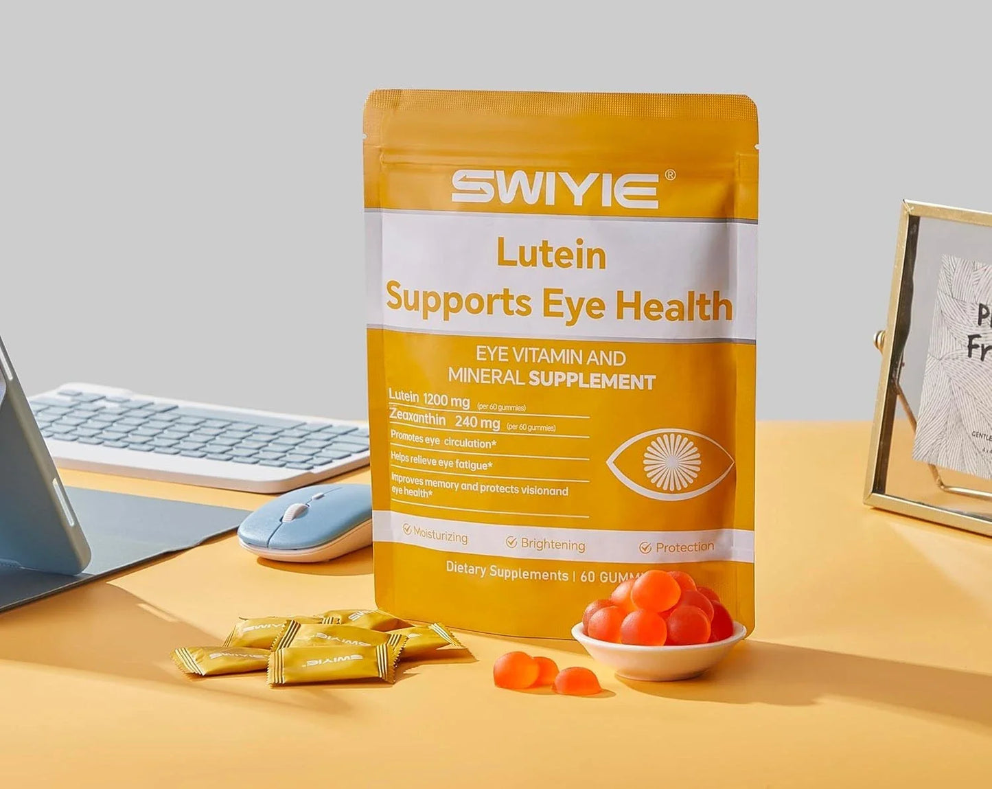 SWIYIE Lutein Gummies - Eye Health Support with Lutein & Zeaxanthin, 60 Gummies
